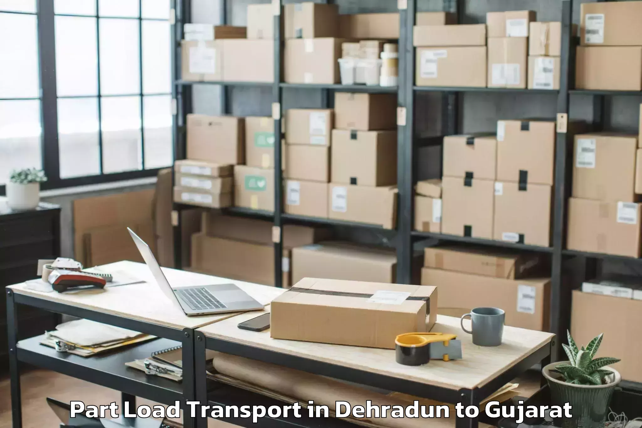 Dehradun to Balasinor Part Load Transport